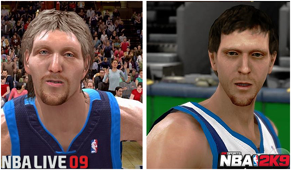 NBA 2k graphics vs NBA live